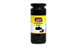 Vishaal Entree Pitted Black Olives   Glass Jar  450 grams